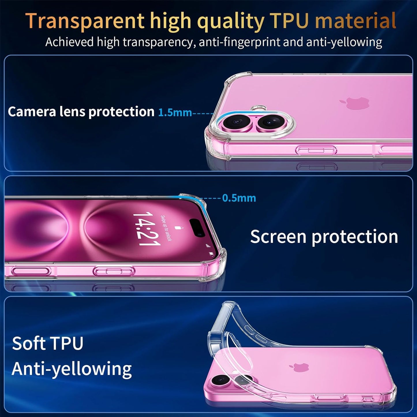 Coque iPhone transparente et verre trempé