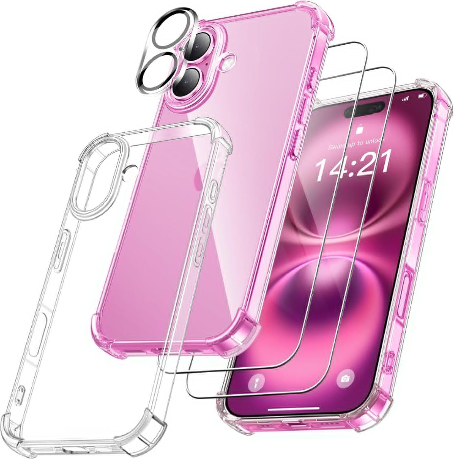 Coque iPhone transparente et verre trempé