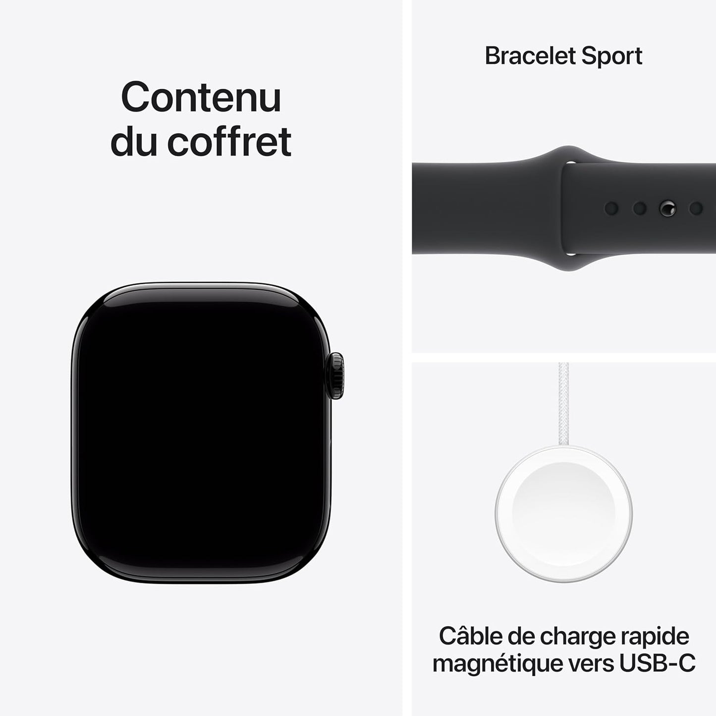 Apple Watch Series 10 Noir en Maille Métallique